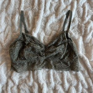 PINK Victoria's Secret Lace Bralette in Olive